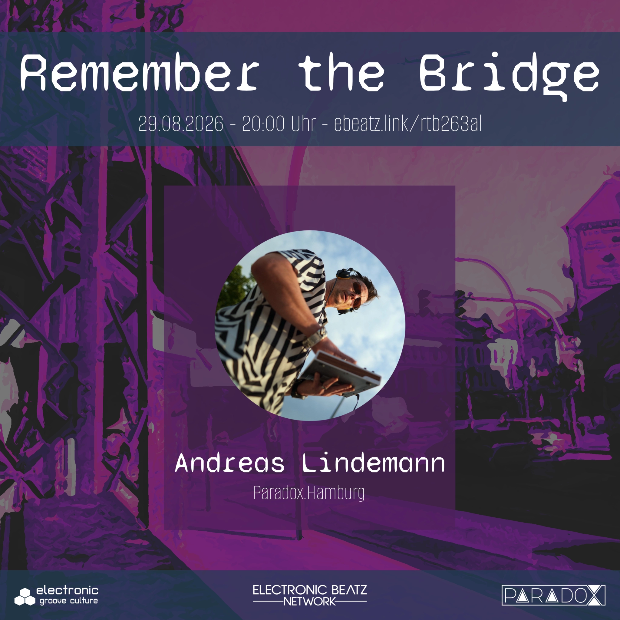 Andreas Lindemann @ Remember the Bridge 26/3 Cover